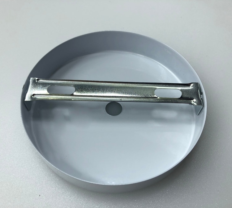 Baldachýn černý 80mm pro napájení světla